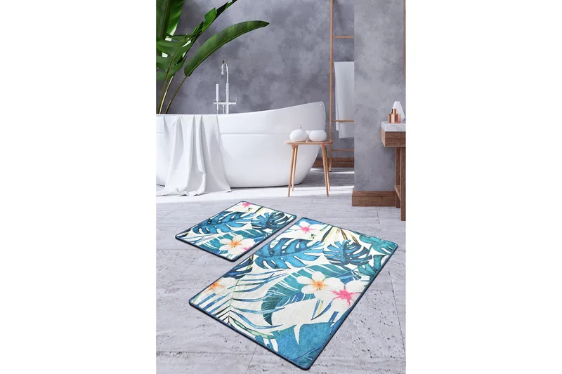 Niyanna Badrumsmatta 2-pack - Flerfärgad - Textilier & mattor - Mattor - Badrumsmattor