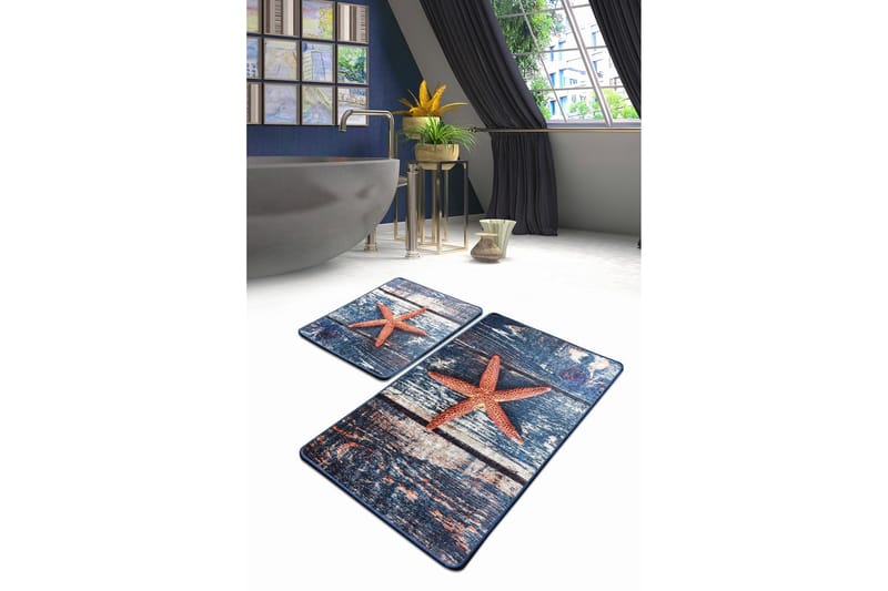 Niyanna Badrumsmatta 2-pack - Flerfärgad - Textilier & mattor - Mattor - Badrumsmattor