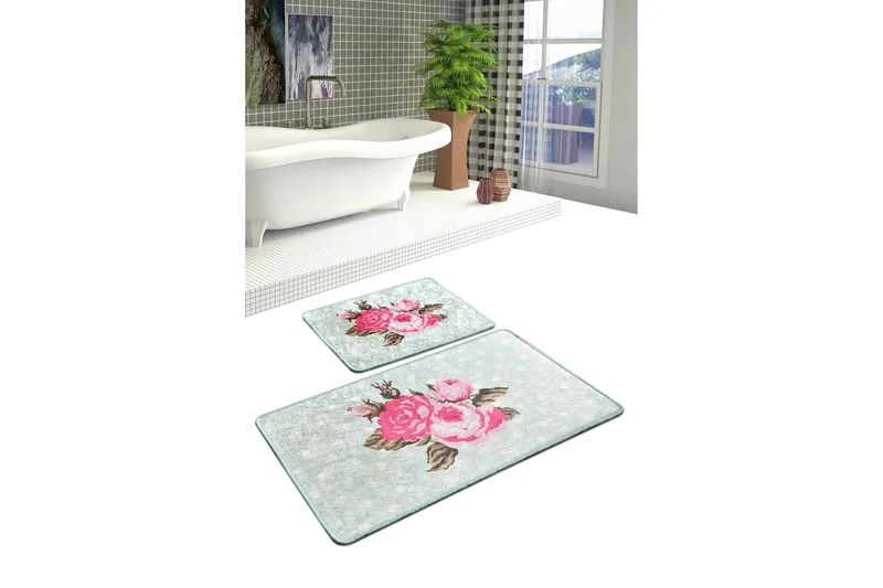 Niyanna Badrumsmatta 2-pack - Flerfärgad - Textilier & mattor - Mattor - Badrumsmattor