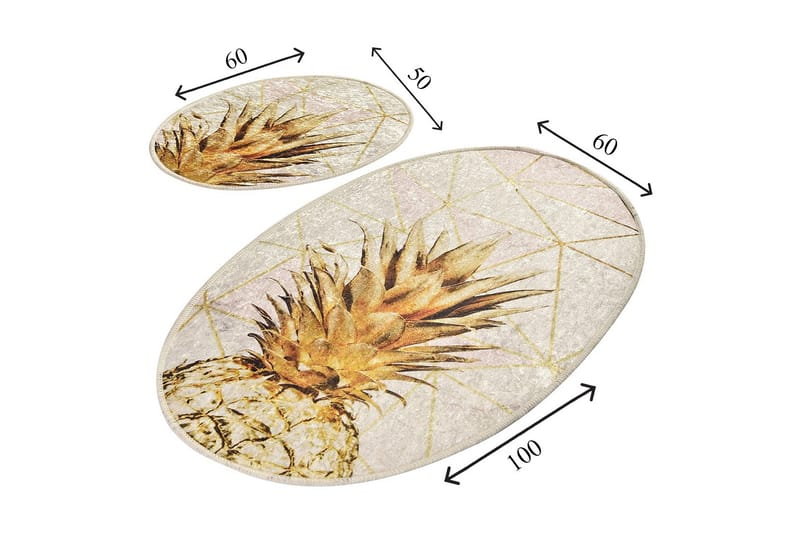 Niyanna Badrumsmatta 2-pack - Flerfärgad - Textilier & mattor - Mattor - Badrumsmattor