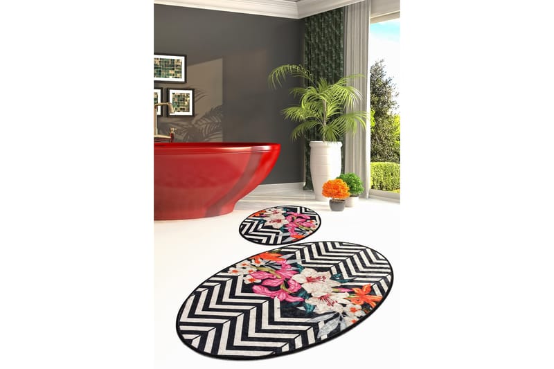 Niyanna Badrumsmatta 2-pack - Flerfärgad - Textilier & mattor - Mattor - Badrumsmattor