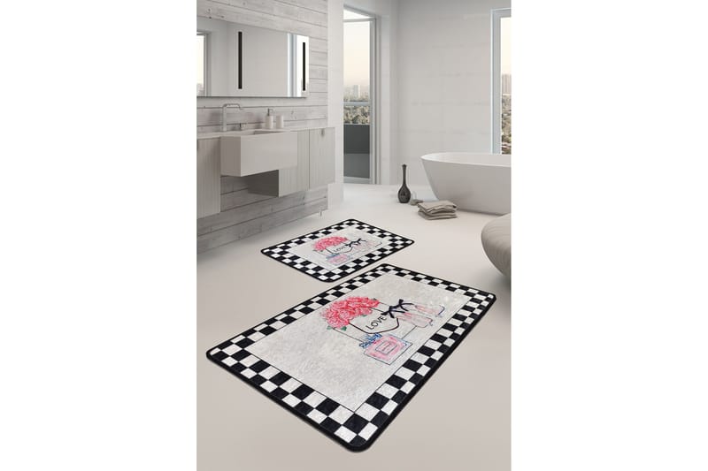 Niyanna Badrumsmatta 2-pack - Flerfärgad - Textilier & mattor - Mattor - Badrumsmattor