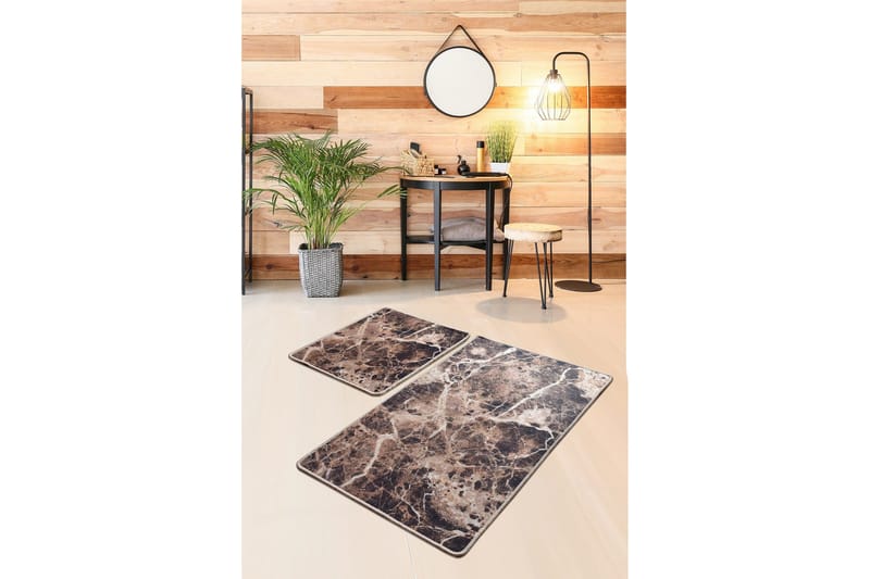 Niyanna Badrumsmatta 2-pack - Flerfärgad - Textilier & mattor - Mattor - Badrumsmattor