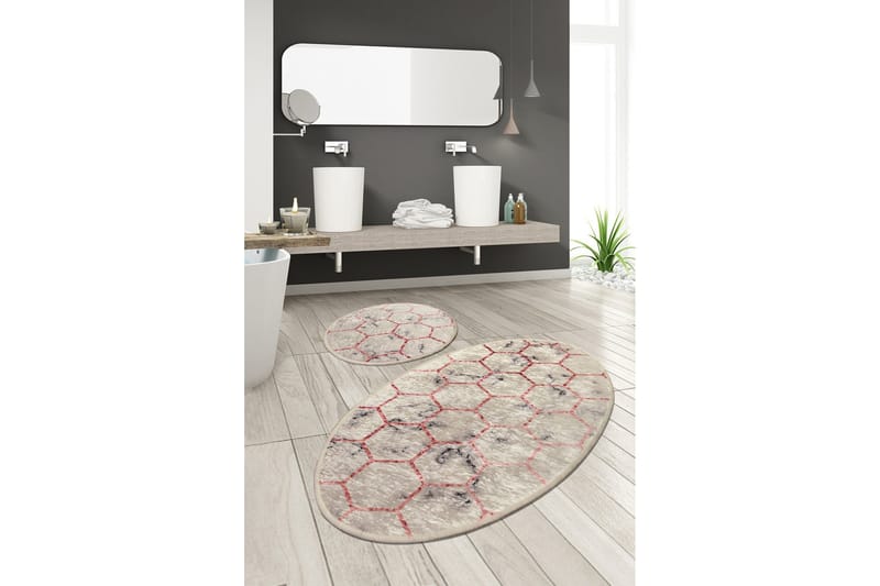 Niyanna Badrumsmatta 2-pack - Flerfärgad - Textilier & mattor - Mattor - Badrumsmattor