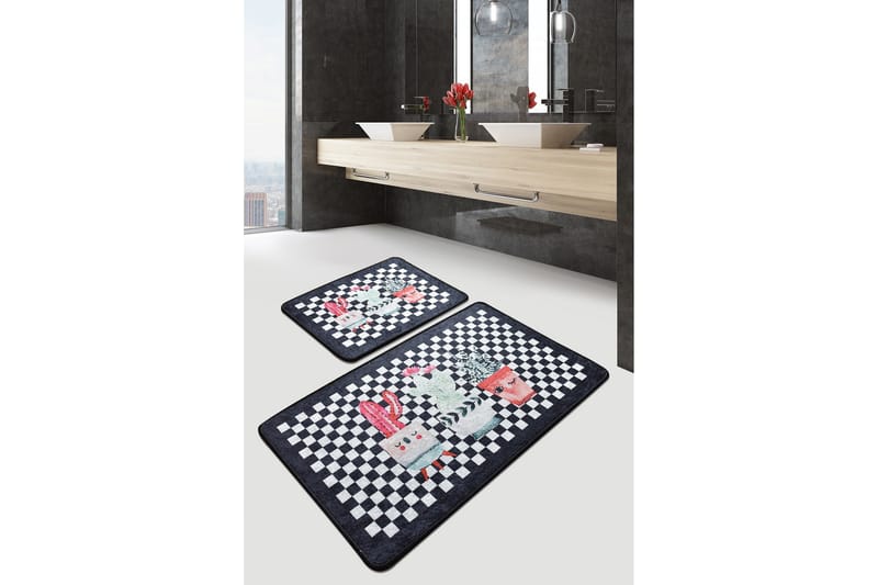 Niyanna Badrumsmatta 2-pack - Flerfärgad - Textilier & mattor - Mattor - Badrumsmattor