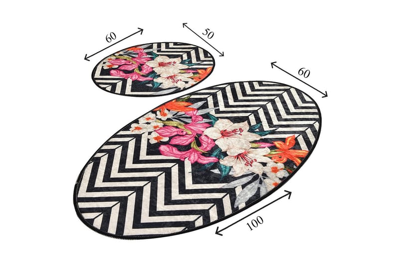 Niyanna Badrumsmatta 2-pack - Flerfärgad - Textilier & mattor - Mattor - Badrumsmattor