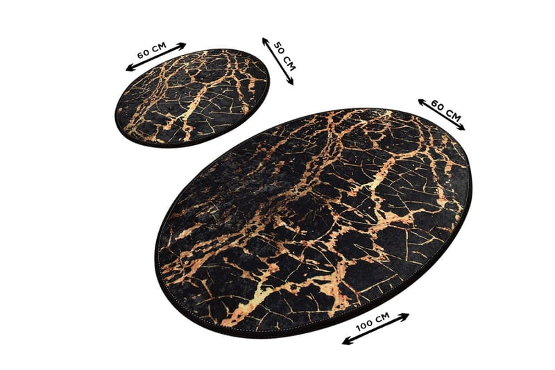 Niyanna Badrumsmatta 2-pack - Flerfärgad - Textilier & mattor - Mattor - Badrumsmattor