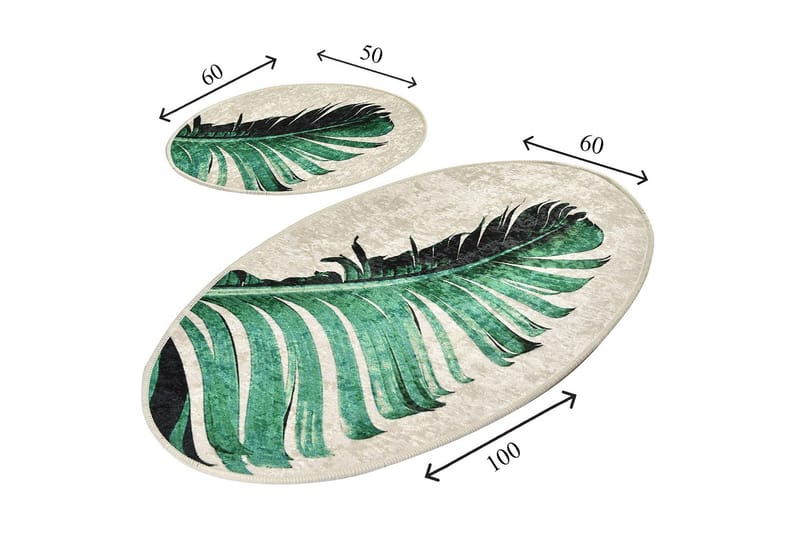 Niyanna Badrumsmatta 2-pack - Flerfärgad - Textilier & mattor - Mattor - Badrumsmattor