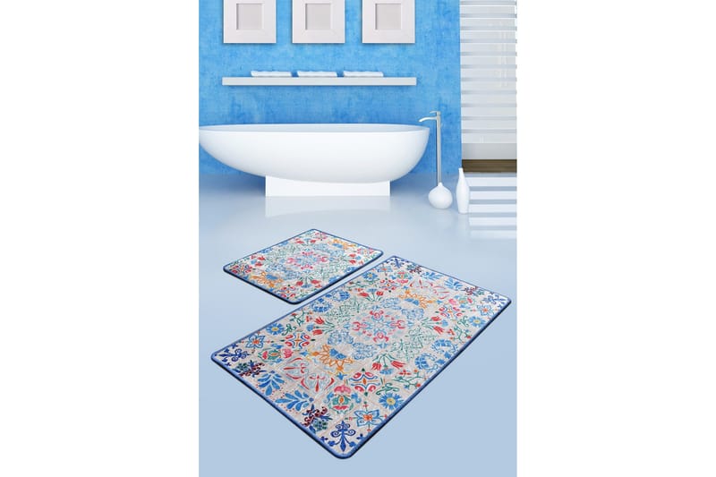 Niyanna Badrumsmatta 2-pack - Flerfärgad - Textilier & mattor - Mattor - Badrumsmattor