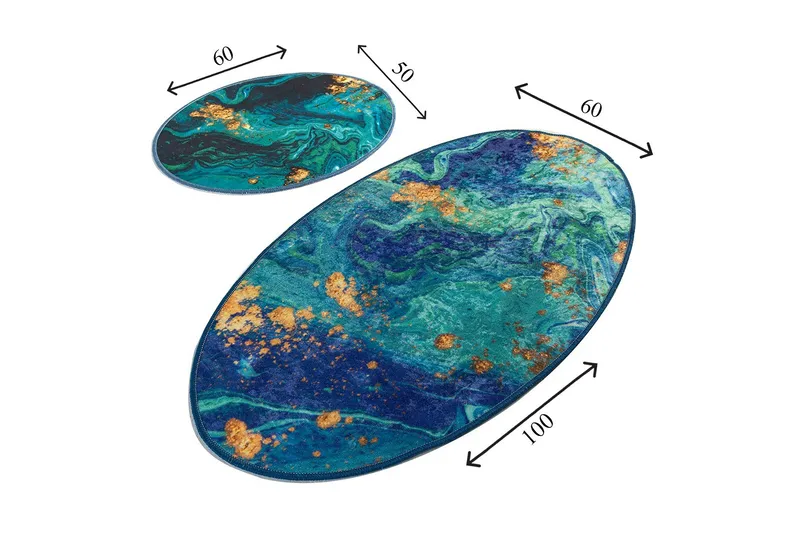 Niyanna Badrumsmatta 2-pack - Flerfärgad - Textilier & mattor - Mattor - Badrumsmattor