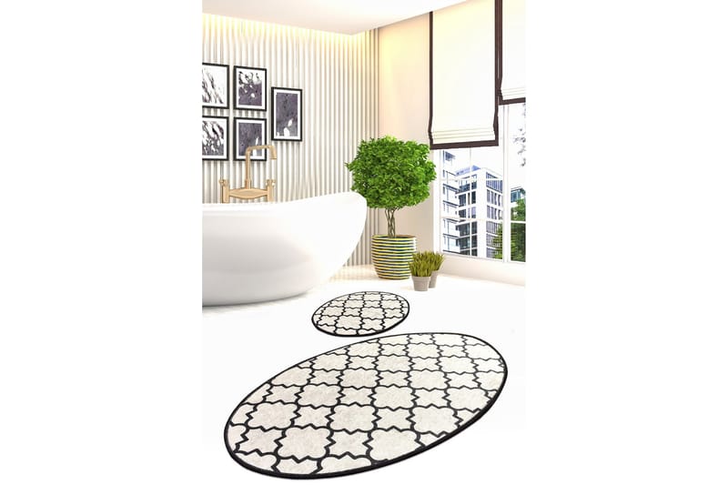 Niyanna Badrumsmatta 2-pack - Flerfärgad - Textilier & mattor - Mattor - Badrumsmattor