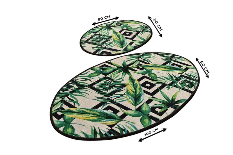 Niyanna Badrumsmatta 2-pack - Flerfärgad - Textilier & mattor - Mattor - Badrumsmattor