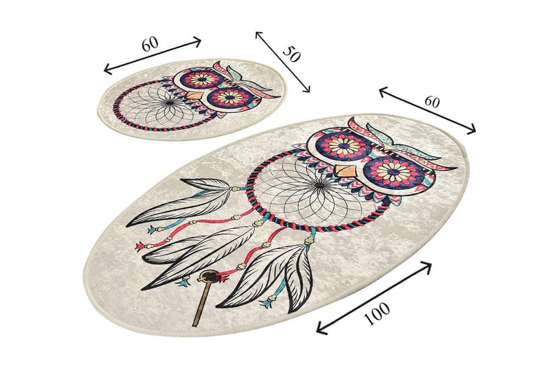 Niyanna Badrumsmatta 2-pack - Flerfärgad - Textilier & mattor - Mattor - Badrumsmattor