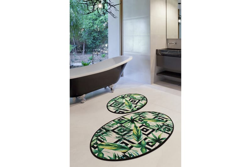 Niyanna Badrumsmatta 2-pack - Flerfärgad - Textilier & mattor - Mattor - Badrumsmattor