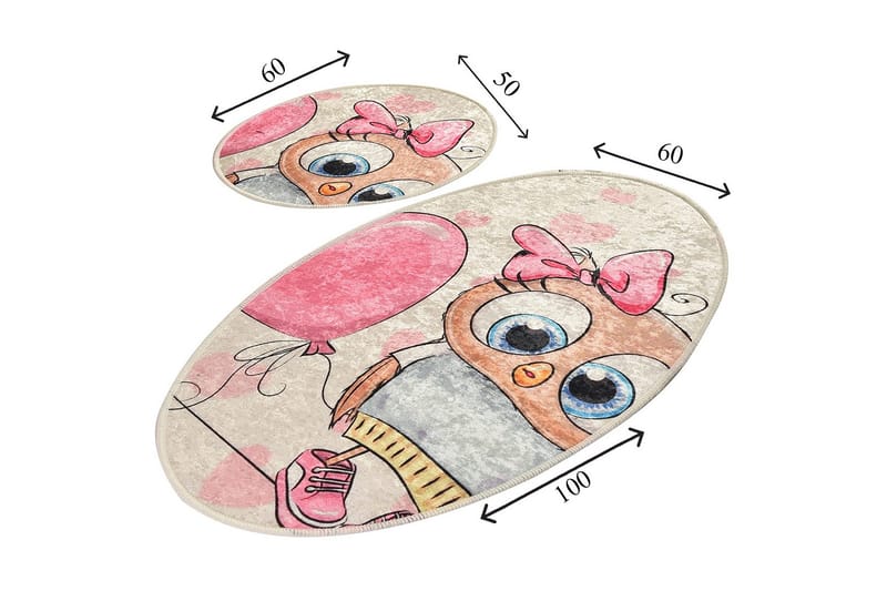 Niyanna Badrumsmatta 2-pack - Flerfärgad - Textilier & mattor - Mattor - Badrumsmattor