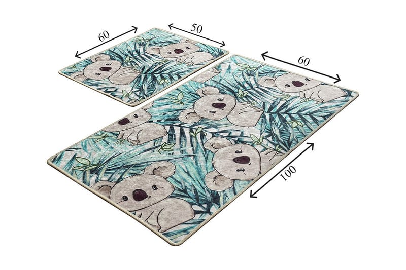 Niyanna Badrumsmatta 2-pack - Flerfärgad - Textilier & mattor - Mattor - Badrumsmattor