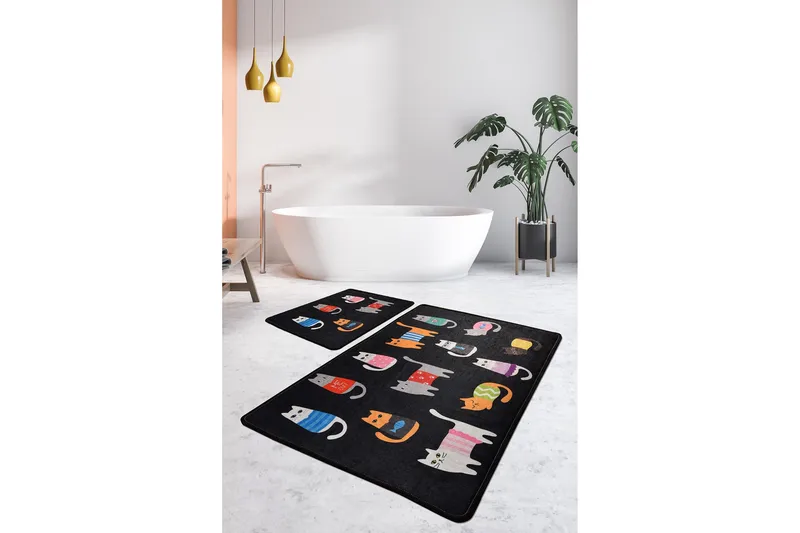 Niyanna Badrumsmatta 2-pack - Flerfärgad - Textilier & mattor - Mattor - Badrumsmattor