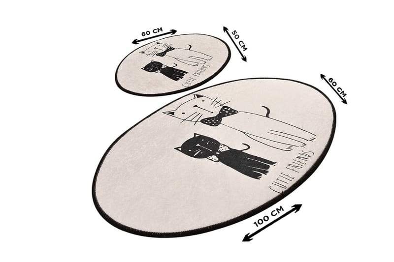 Niyanna Badrumsmatta 2-pack - Flerfärgad - Textilier & mattor - Mattor - Badrumsmattor