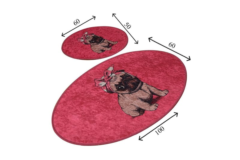 Niyanna Badrumsmatta 2-pack - Flerfärgad - Textilier & mattor - Mattor - Badrumsmattor