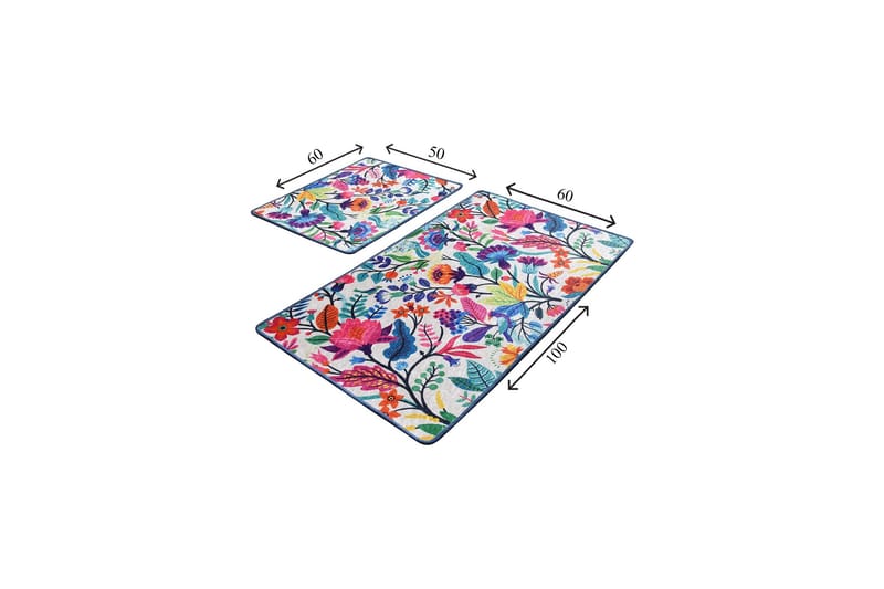 Niyanna Badrumsmatta 2-pack - Flerfärgad - Textilier & mattor - Mattor - Badrumsmattor