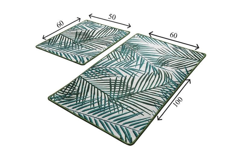 Niyanna Badrumsmatta 2-pack - Flerfärgad - Textilier & mattor - Mattor - Badrumsmattor