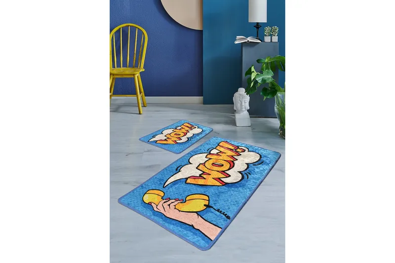 Niyanna Badrumsmatta 2-pack - Flerfärgad - Textilier & mattor - Mattor - Badrumsmattor