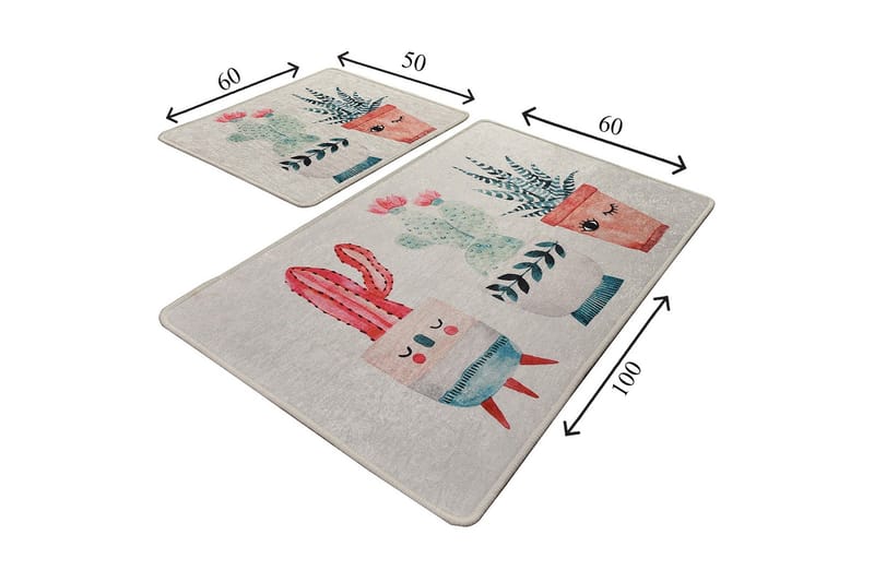 Niyanna Badrumsmatta 2-pack - Flerfärgad - Textilier & mattor - Mattor - Badrumsmattor