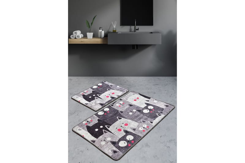 Niyanna Badrumsmatta 2-pack - Flerfärgad - Textilier & mattor - Mattor - Badrumsmattor