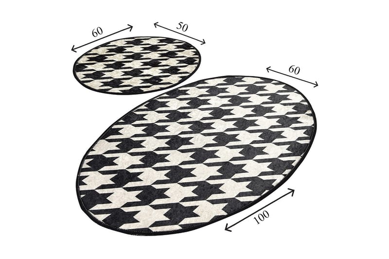 Niyanna Badrumsmatta 2-pack - Flerfärgad - Textilier & mattor - Mattor - Badrumsmattor