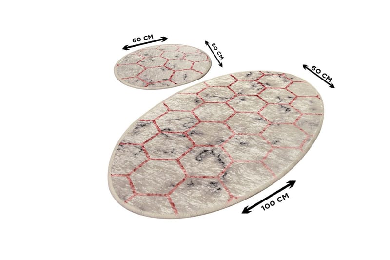 Niyanna Badrumsmatta 2-pack - Flerfärgad - Textilier & mattor - Mattor - Badrumsmattor