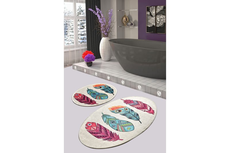 Niyanna Badrumsmatta 2-pack - Flerfärgad - Textilier & mattor - Mattor - Badrumsmattor