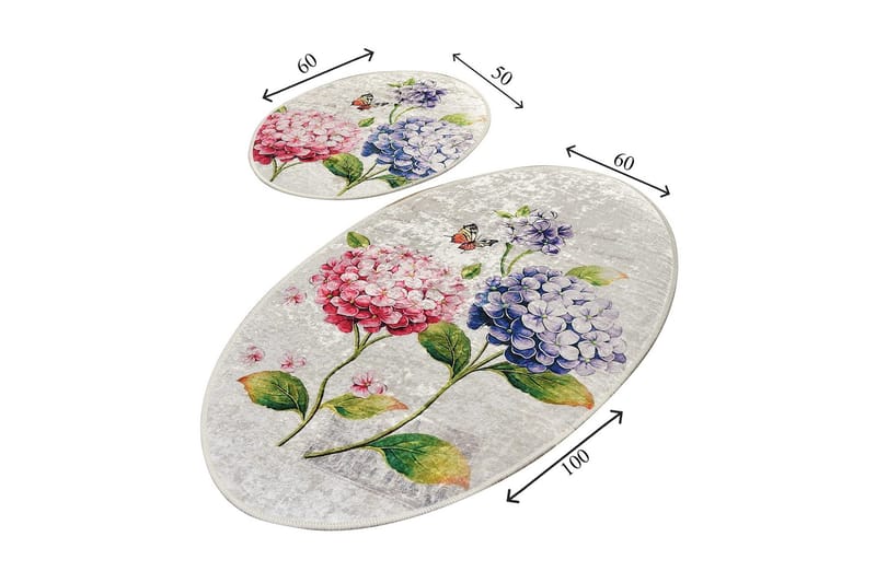 Niyanna Badrumsmatta 2-pack - Flerfärgad - Textilier & mattor - Mattor - Badrumsmattor