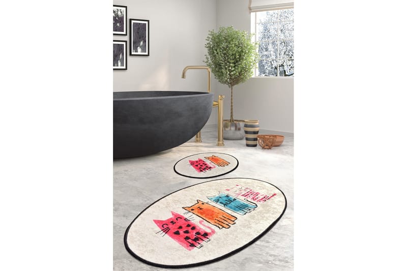 Niyanna Badrumsmatta 2-pack - Flerfärgad - Textilier & mattor - Mattor - Badrumsmattor