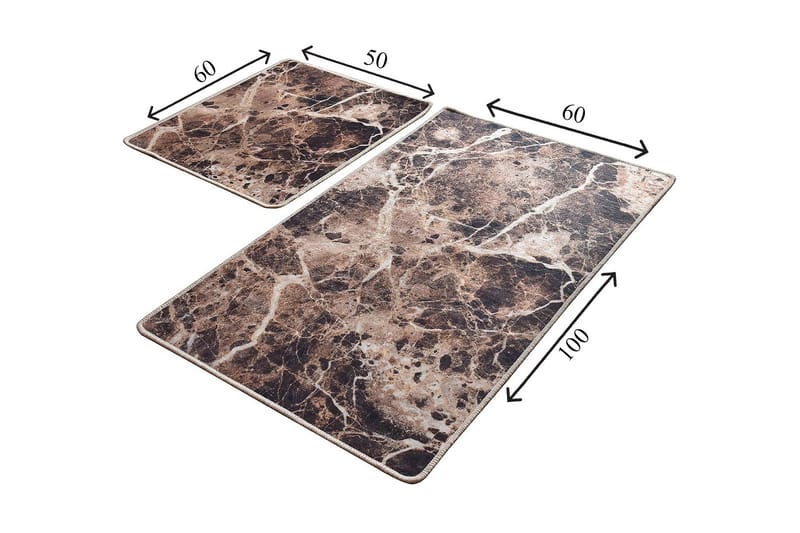 Niyanna Badrumsmatta 2-pack - Flerfärgad - Textilier & mattor - Mattor - Badrumsmattor