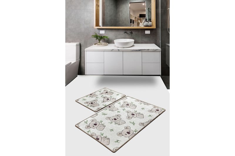 Niyanna Badrumsmatta 2-pack - Flerfärgad - Textilier & mattor - Mattor - Badrumsmattor