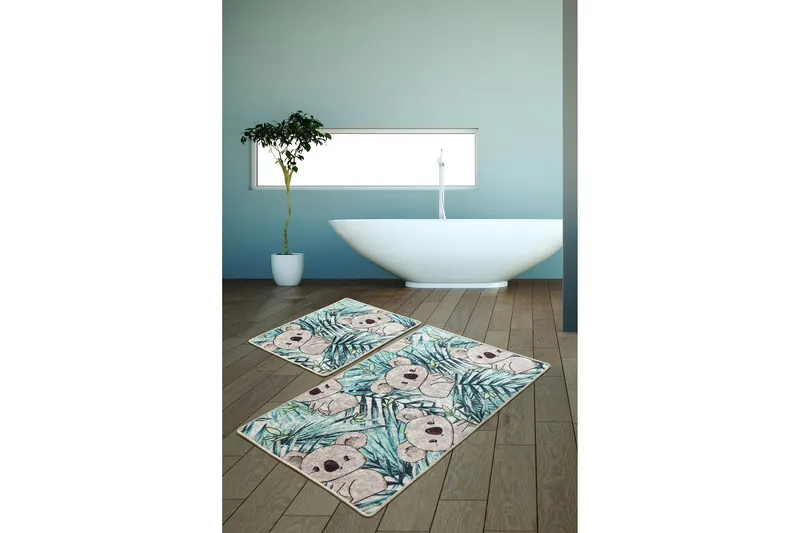 Niyanna Badrumsmatta 2-pack - Flerfärgad - Textilier & mattor - Mattor - Badrumsmattor