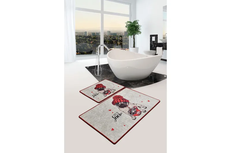 Niyanna Badrumsmatta 2-pack - Flerfärgad - Textilier & mattor - Mattor - Badrumsmattor