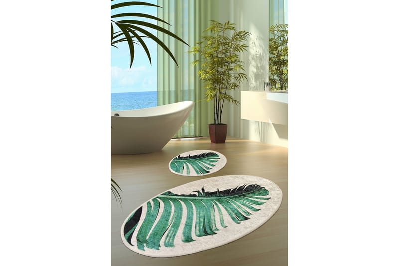 Niyanna Badrumsmatta 2-pack - Flerfärgad - Textilier & mattor - Mattor - Badrumsmattor