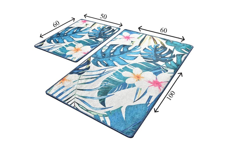 Niyanna Badrumsmatta 2-pack - Flerfärgad - Textilier & mattor - Mattor - Badrumsmattor