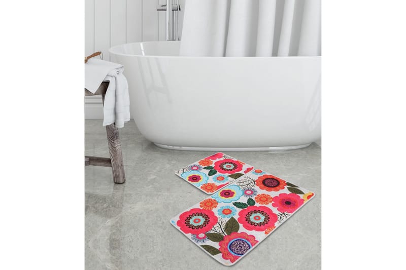 Niyanna Badrumsmatta 2-pack - Flerfärgad - Textilier & mattor - Mattor - Badrumsmattor