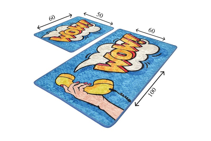 Niyanna Badrumsmatta 2-pack - Flerfärgad - Textilier & mattor - Mattor - Badrumsmattor