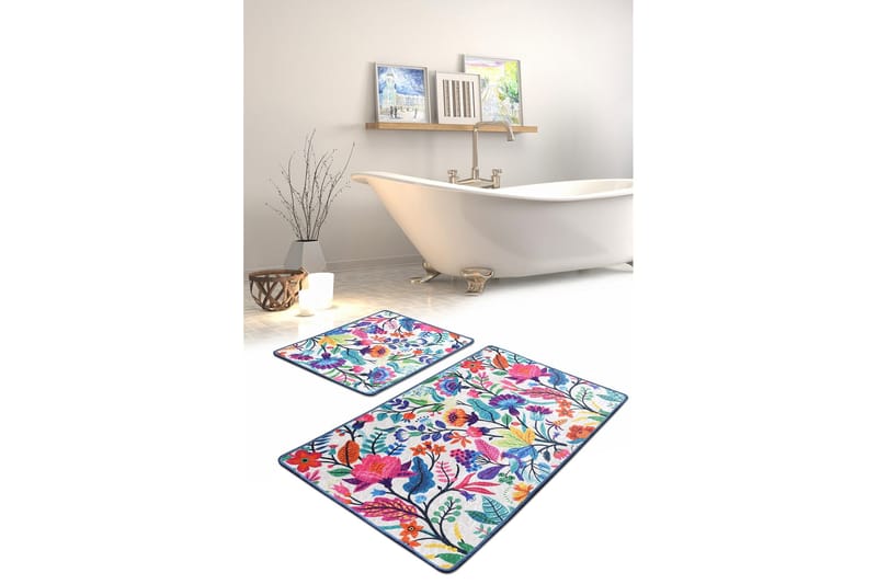 Niyanna Badrumsmatta 2-pack - Flerfärgad - Textilier & mattor - Mattor - Badrumsmattor