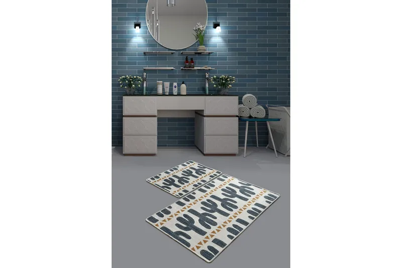 Niyanna Badrumsmatta 2-pack - Flerfärgad - Textilier & mattor - Mattor - Badrumsmattor