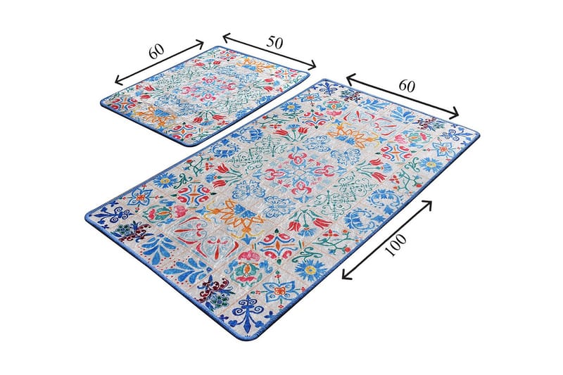 Niyanna Badrumsmatta 2-pack - Flerfärgad - Textilier & mattor - Mattor - Badrumsmattor