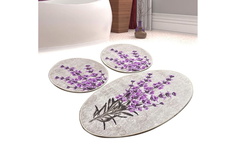 Niyanna Badrumsmatta 3-pack, Flerfärgad