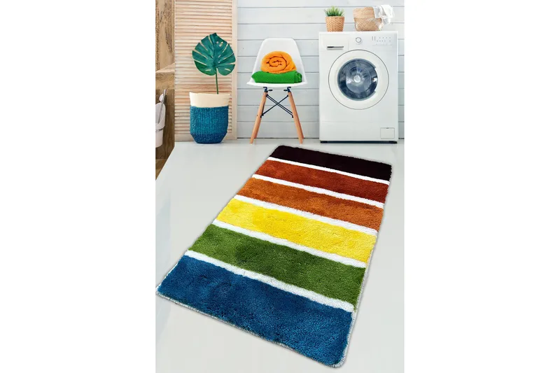 Nursa Badrumsmatta 70x120 cm Rektangulär, Flerfärgad