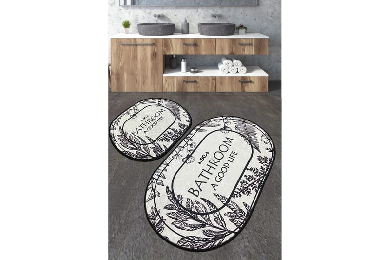 Nutan Badrumsmatta 60x100 cm Rektangulär, Flerfärgad