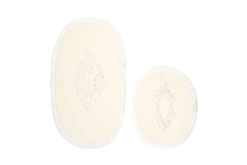 Palak Badrumsmatta 65x115 cm Rektangulär - Creme - Textilier & mattor - Mattor - Badrumsmattor