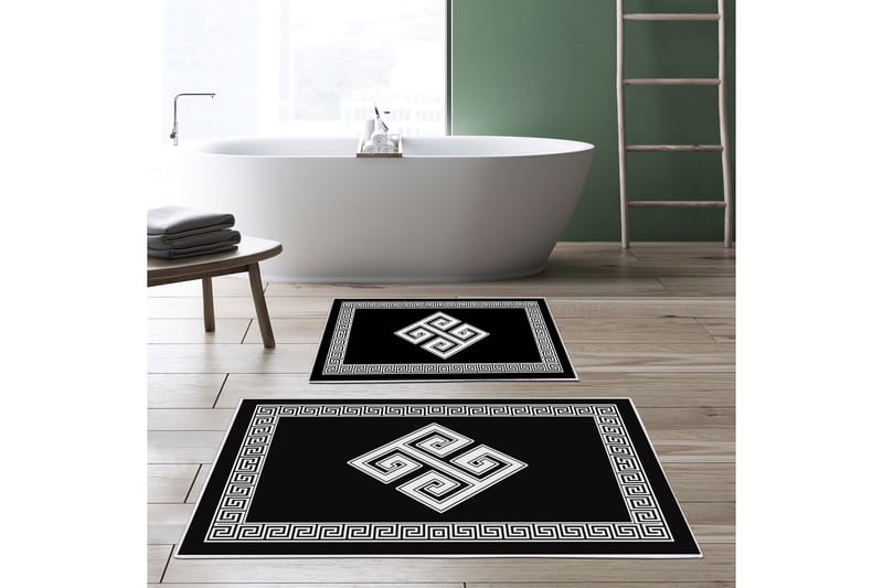 Panchhi Badrumsmatta 60x150 cm Rektangulär Svart - Textilier & mattor - Mattor - Badrumsmattor
