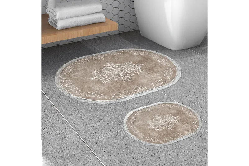 Panchoo Badrumsmatta 60x150 cm Rektangulär, Beige